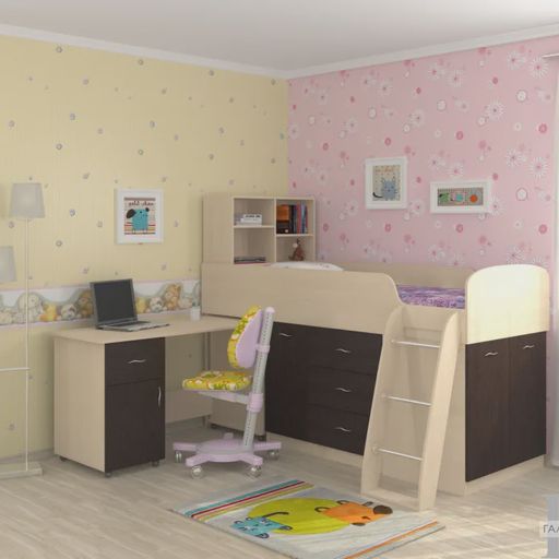 Кровать-чердак «Дюймовочка-1»